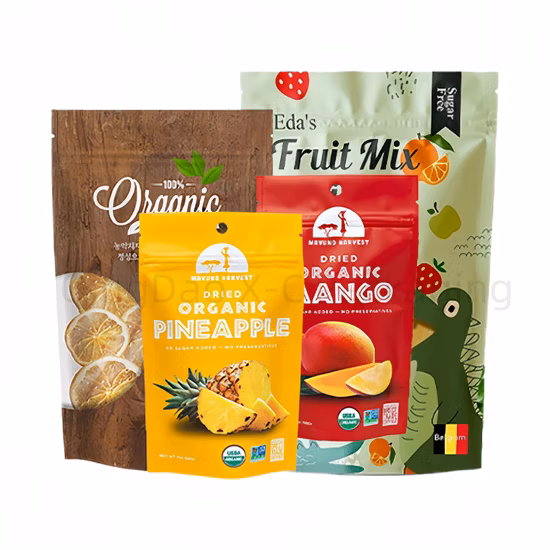 Atacado logotipo personalizado impresso plástico macio reutilizável EVA TPU sacos plásticos transparentes para embalagens de alimentos/brinquedos/cosméticos