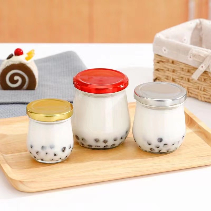 100ml 200ml 250ml 300ml 380ml Food Grade Unique Bird Nest Shape Glass Honey Jar Glass Bottle for Honey Jam Jelly with Screw Lids