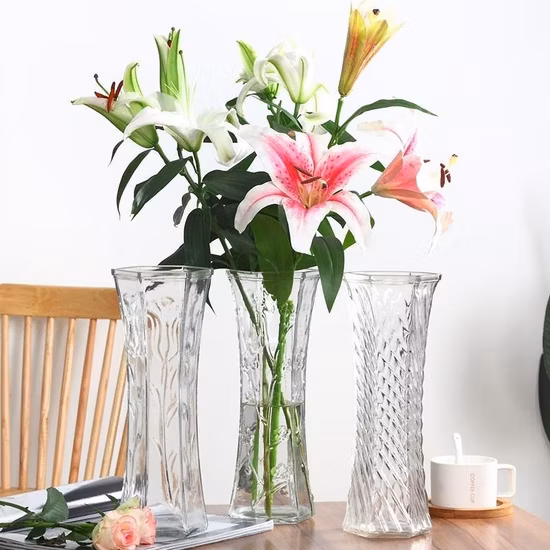 Uso dobro do vaso de vidro do castiçal de vidro da decoração home