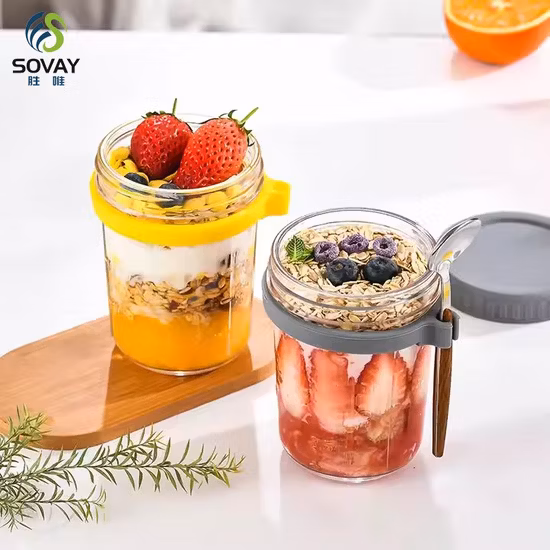 Frascos Mason Frascos de vidro de boca larga com tampa e faixas de vedação Recipiente hermético para decapagem, enlatados, velas, aveia durante a noite, conservas de frutas, geléia ou geléia